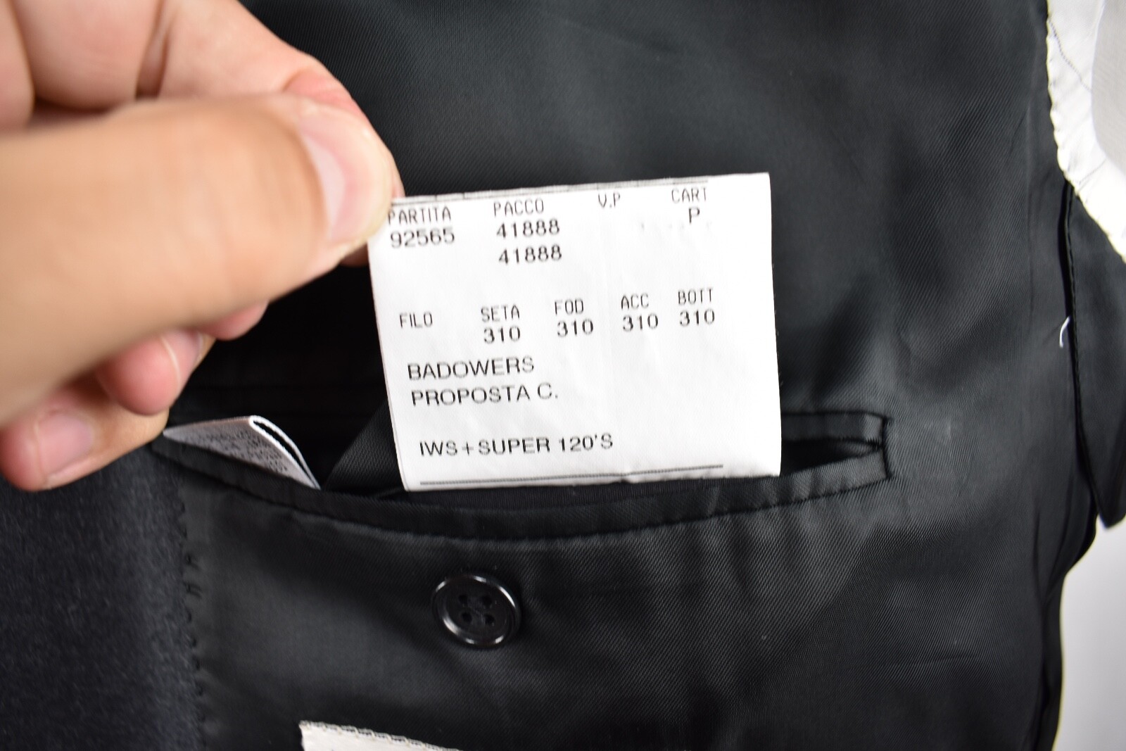 Canali Proposta Solid Charcoal Gray 100% Wool Two… - image 12