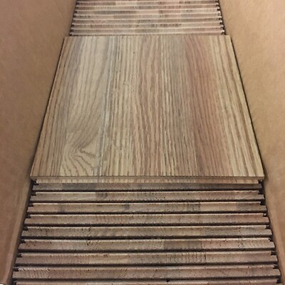 Parquet Flooring 6''x6''x5/16'' Solid Oak Tile Honey Glazed 78pc Case New 19.5 sqft