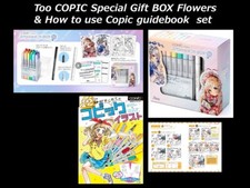 Limited Ed/ Copic Ciao Special Gift Box Flowers  How to use Copic guidebook