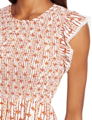 orange ribbed midi dress NINA RIBBED KNIT MIDI DRESS – AKIRA