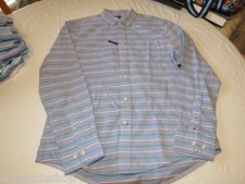Men's Tommy Hilfiger shirt M md Custom Fit L/S button up 7871233 mainsail 496