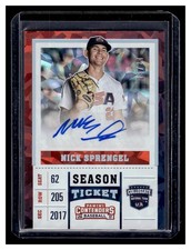 Sprengel, Nick - 2017 Elite Extra Edition/Contenders - Autograph - 19/24