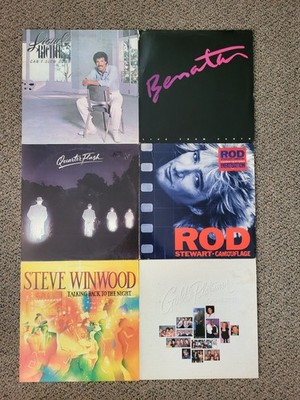 80s Vinyl LP Lot Lionel Richie Pat Benatar Rod Stewart Steve Winwood