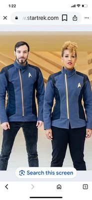 Star Trek: Discovery Starfleet 2256 Men's Jacket And Discovery Operations Badge