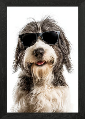 Cool Petit Basset Griffon Vendéen Do gerahmtes Wandbild Poster Leinwanddruck Bild