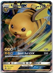 Raichu GX SM213 Sun & Moon Black Star Promo