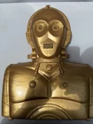 1983 STAR WARS Carrying Case Action Figure Storage C-3PO Gold Tested Working