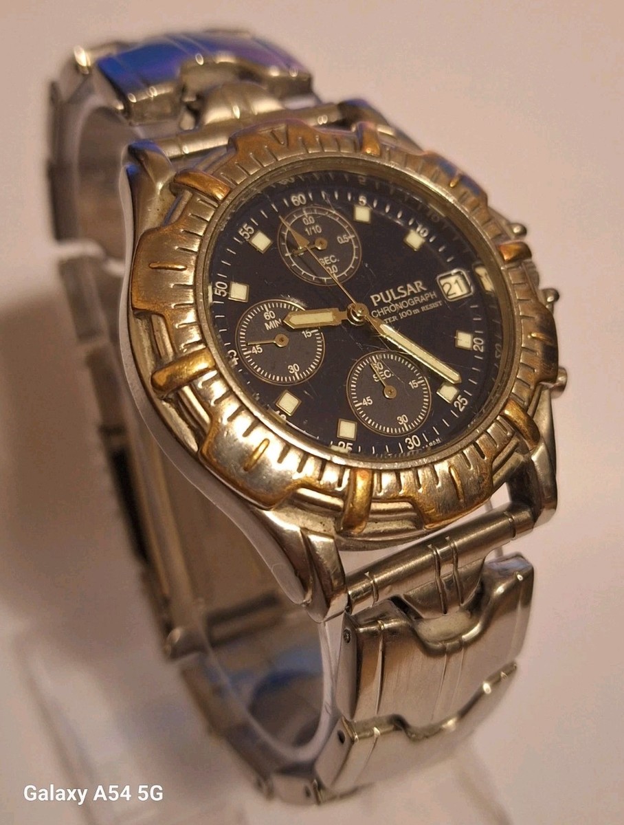 Beautiful Pulsar V657-X018 Chronograph Men's Quartz Watch | eBay