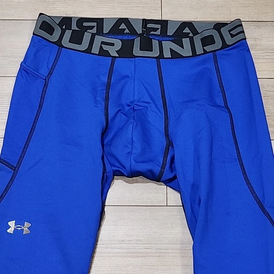 Under Armour Mens Compression DSG CGI Tights Pants XL Blue Stretch Active $70 - Image 3 of 4
