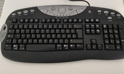 Logitech Elite Keyboard - Model Y-BF38 - USB Wired - Media Keys & Scroll Wheel
