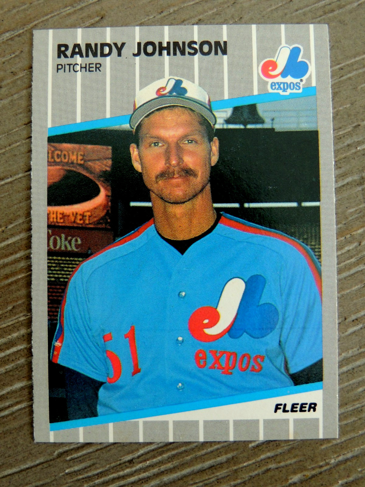 RANDY JOHNSON 1989' FLEER ROOKIE #381   HOF LEGEND