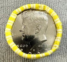 2023-D Kennedy Half Dollar 20 Coin Roll BU Denver Original Bank Wrap