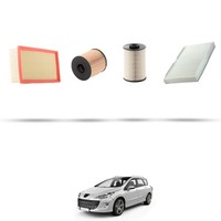 Hoffcar Set Service - 4 Filter FüR Peugeot 308 2.0 Hdi 120Kw Von 2009