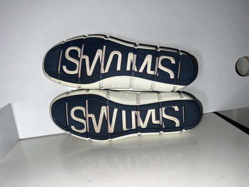 SWIMS Braided Lace Loafer / Boat Water Shoe Water Orange/White Men's US Size 8 - Picture 12 of 16