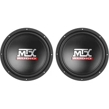 (2) MTX Terminator TN10-04 10” 600 Watt 4 Ohm Car Audio Subwoofers Subs