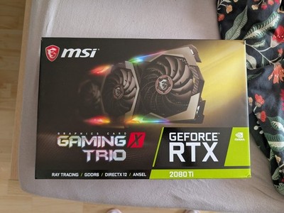 MSI NVIDIA GeForce RTX 2080Ti Gaming x Trio 11GB GDDR6 Grafikkarte OVP