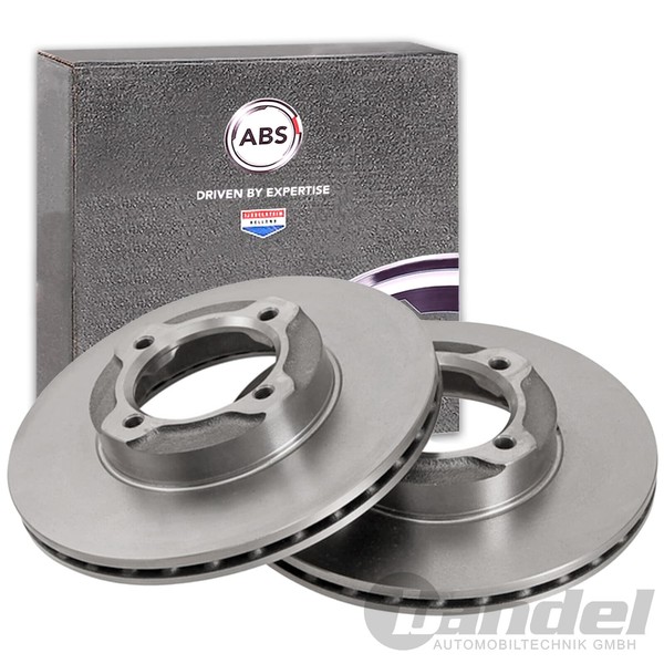 2X A.B.S. Bremsscheiben 211Mm Vorne Passend FüR Daihatsu Cuore-image