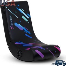 Video Gaming Floor Rocker Chair Built-in Audio Foldable Bedroom Game Room
