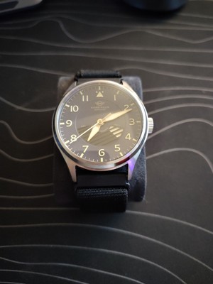 Harbinger Marauder Vintage Blue Gilt MA6 Automatic Movement | same day shipping