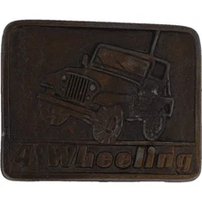 Jeep Wrangler Cj5 Cj7 Rubicon Laredo Sahara Willys 4X4 1980s Vintage Belt Buckle