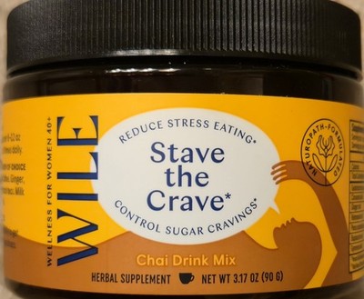 Wile STAVE THE CRAVE 3.4 oz (30 Serv) Reduce Sugar Crave Chai Drink BESTBY 07/26
