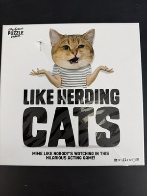 Like Herding Cats Hilarious Acting Game 3-10 Players Ages 10+