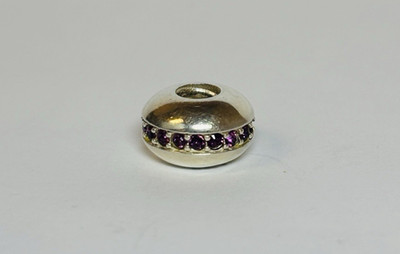 Chamilia Sterling 925 Silver Purple Stone Bead - .09