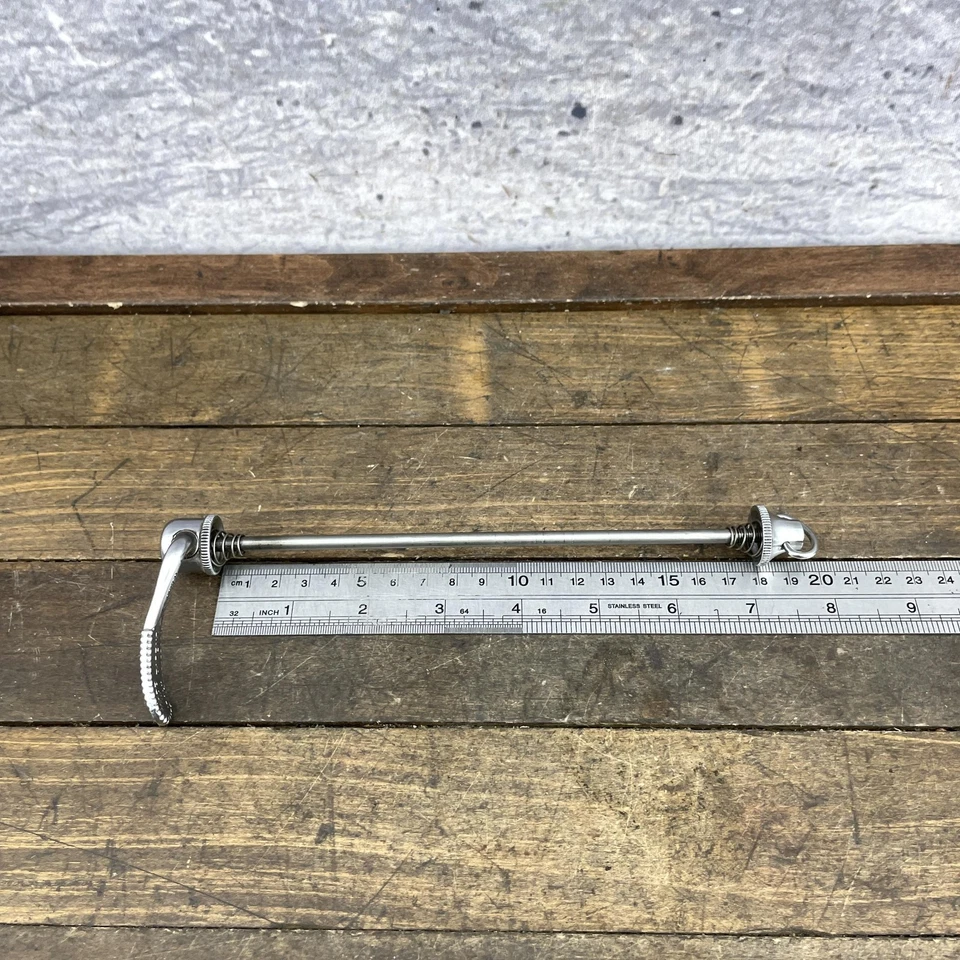 Pincho de rueda trasera Campagnolo vintage eje titanio Santana tándem 160 mm largo Ti Foto 3 de 4