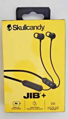 Skullcandy Jib+ Bluetooth Wireless Earbud Headphones S2JPW-M003 Black Brand New