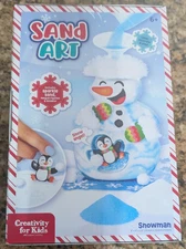 Creativity for Kids Faber Castell Sand Art SNOWMAN 6" x 4" x 2.5" Set Christmas