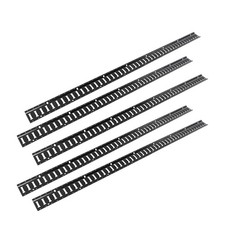 Black 5 Pack 8 E Track Tie Down Rail Kit For Garages Vans Trailers Tie Downs