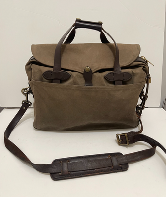 CC Filson Briefcase Computer Bag Style 257 Otter Green Canvas