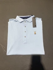 NWT MEN'S GREYSON TALA POLO, SIZE: L, COLOR: WOLF BLUE (M9.8)