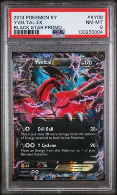 2014 POKEMON XY BLACK STAR PROMO #XY08 YVELTAL EX PSA 8 | eBay