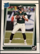 2021 Panini Donruss Rated ROOKIE Zach Wilson #252 New York Jets ROOKIE Card!