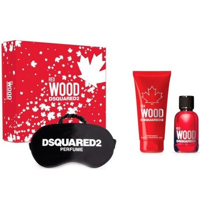 Dsquared2 Red Wood 3 Piece Set: EDT 1.7oz, Shower Gel 1.7oz
