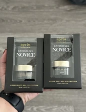 2 PACK - Apres Extend Gel Novice Gel-X Nail Tips Adhesive 0.5oz BRAND NEW IN BOX