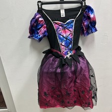 Way To Celebrate Unicorn Witch Girls Halloween Costume Dress Hat Medium 7/8