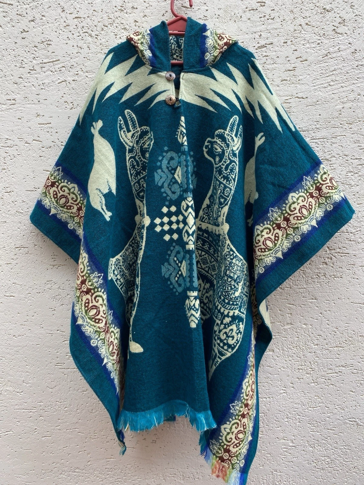 Alpaca Poncho |Alpaca|Collection| Andean Geometric| |Soft and Warm