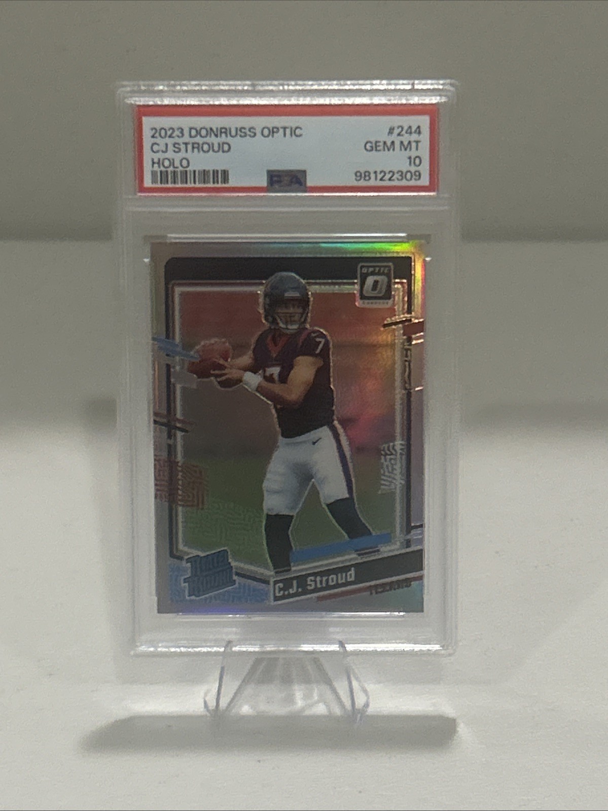 CJ Stroud Panini Donruss Optic #244 Holo