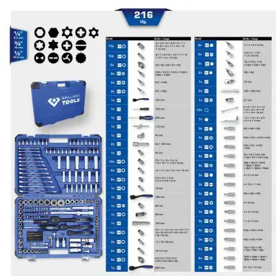 Kit de clés à douille BT023216 KS TOOLS