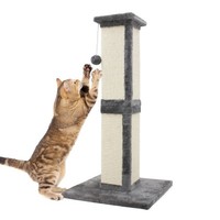 Katzen Kratzbaum Kratzstamm Sisal KratzsäUle Kratzspielzeug Grau 81Cm StabilitäT