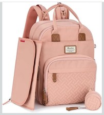 RUVALINO Diaper Bag Backpack, Multifunction Travel Pack Maternity Baby Changing