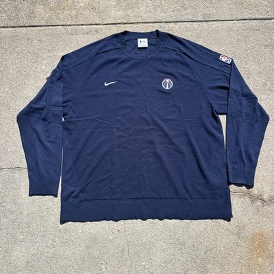 NBA Washington Wizards Nike Dri-Fit Pullover Long Sleeve Mens Size XXL Blue