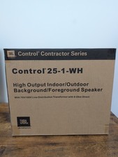 JBL Control 25-1 White Pair Speakers Brand New Open Box InvisiBall
