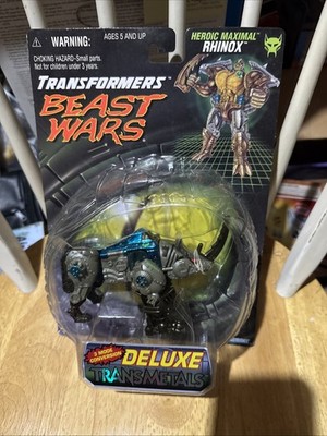 Transformers Beast Wars Deluxe Transmetals Rhinox 1997 SEALED Kenner Retired