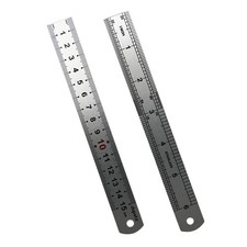 Stainless Steel 6" Metal Ruler Metric & Imperial 150mm Engineers Rule