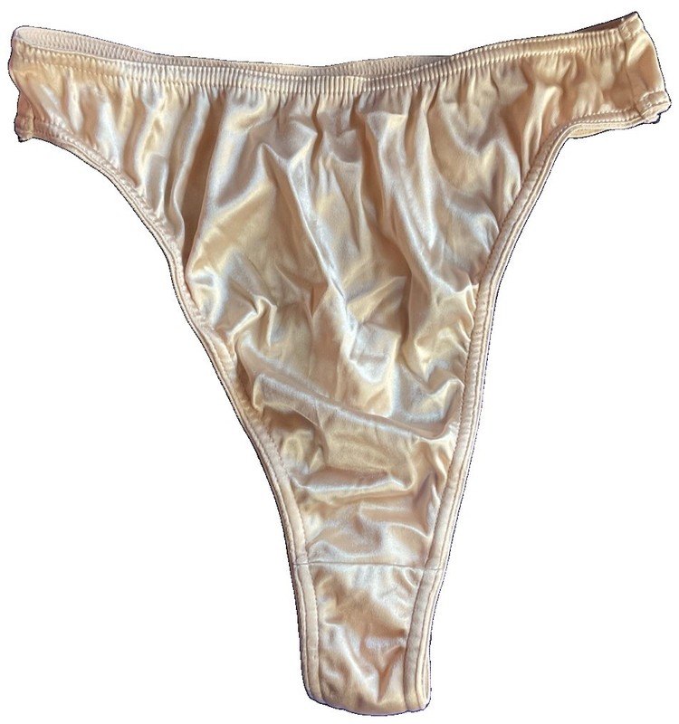 NEW Victoria's Secret VINTAGE Y2K Second Skin Satin Thong Panties Small