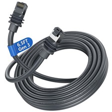 6.5FT/2M Starlink Gen 3 Cable, 26AWG Waterproof Replacement Ethernet Cable fo...