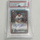 2024 Topps Holiday Wyatt Langford HAC-WL RC PSA Mint 9 Auto 10